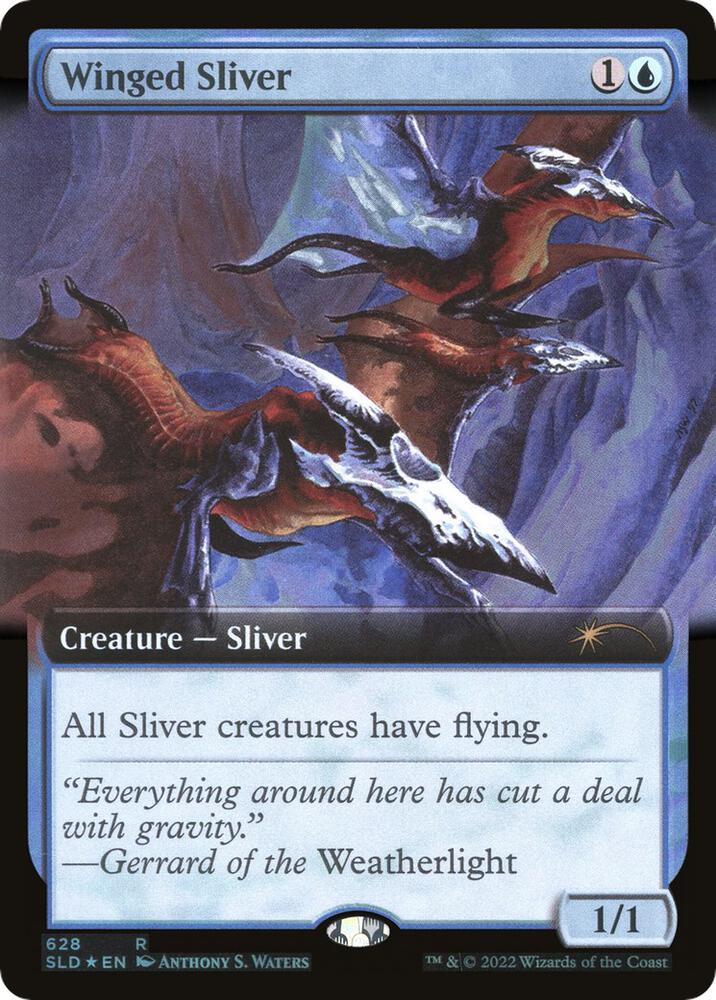 Winged Sliver Extended Art (Secret Lair Drop Series)  - Foil | Good Games North