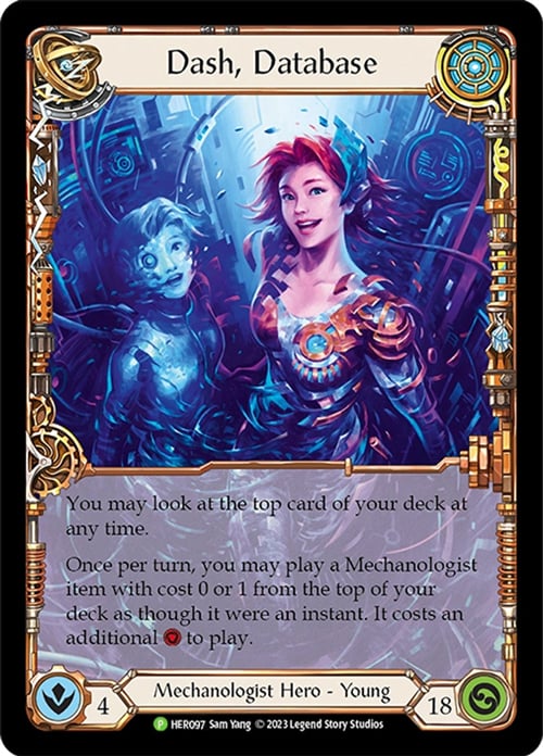 Dash, Database [HER097] (Promo)  Rainbow Foil | Good Games North