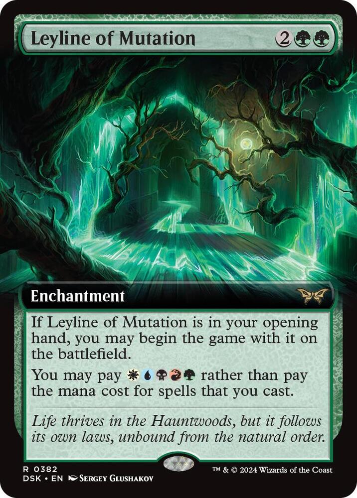 Leyline of Mutation Extended Art (Duskmourn: House of Horror)  | Good Games North