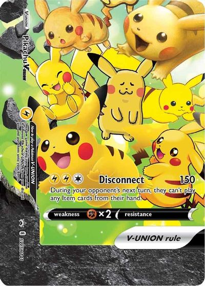 Pikachu V-UNION (SWSH141) (Celebrations) [Sword & Shield: Black Star Promos] | Good Games North