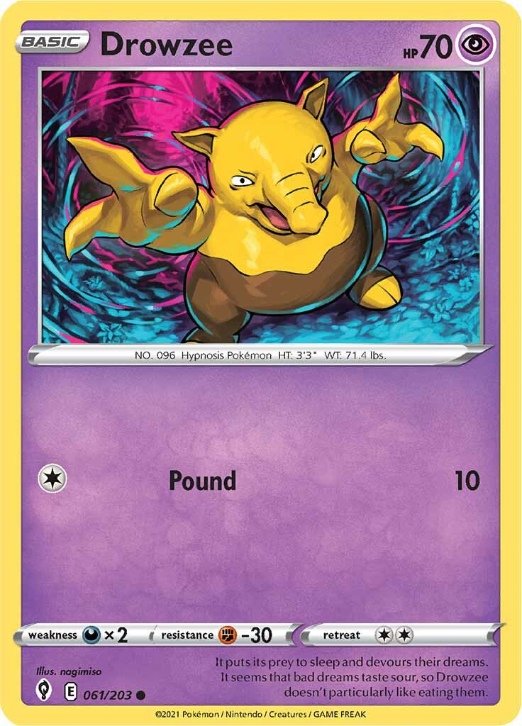 Drowzee (061/203) [Sword & Shield: Evolving Skies] | Good Games North