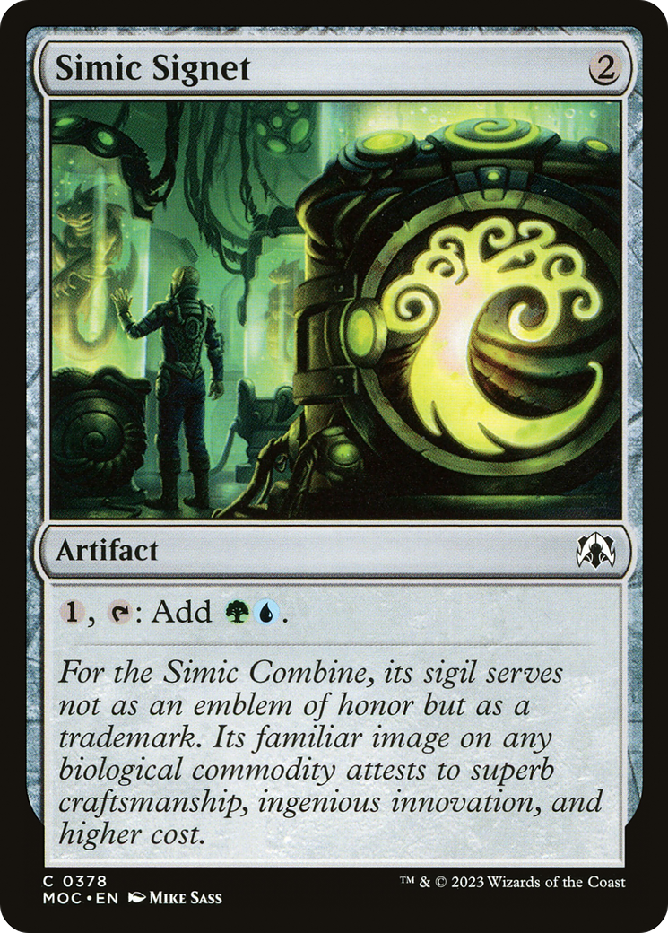 Simic Signet [March of the Machine Commander] | Good Games North