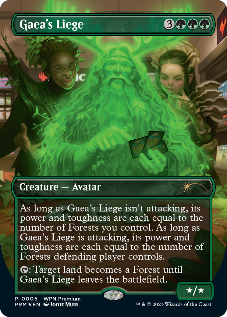 Gaea's Liege (Borderless) [Wizards Play Network 2024] | Good Games North