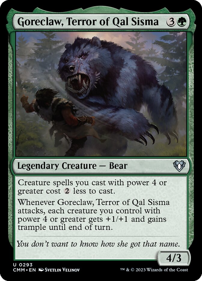 Goreclaw, Terror of Qal Sisma 293/451 (Commander Masters)  | Good Games North