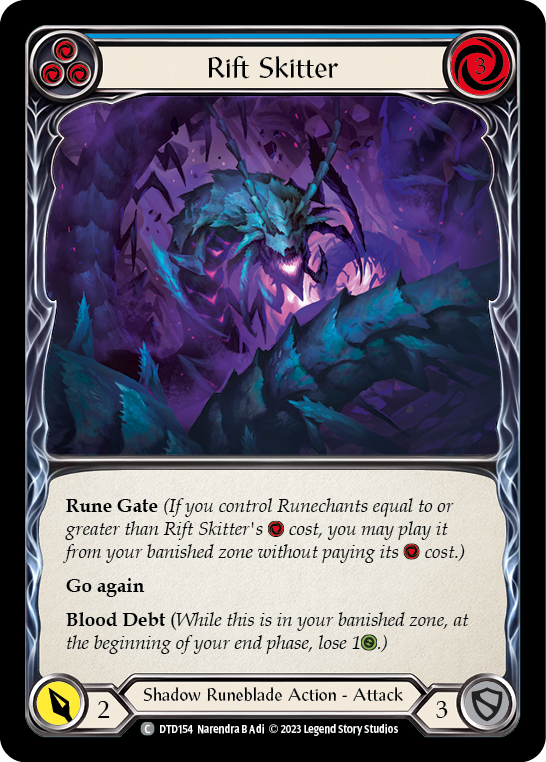 Rift Skitter (Blue) [DTD154] (Dusk Till Dawn)  Rainbow Foil | Good Games North