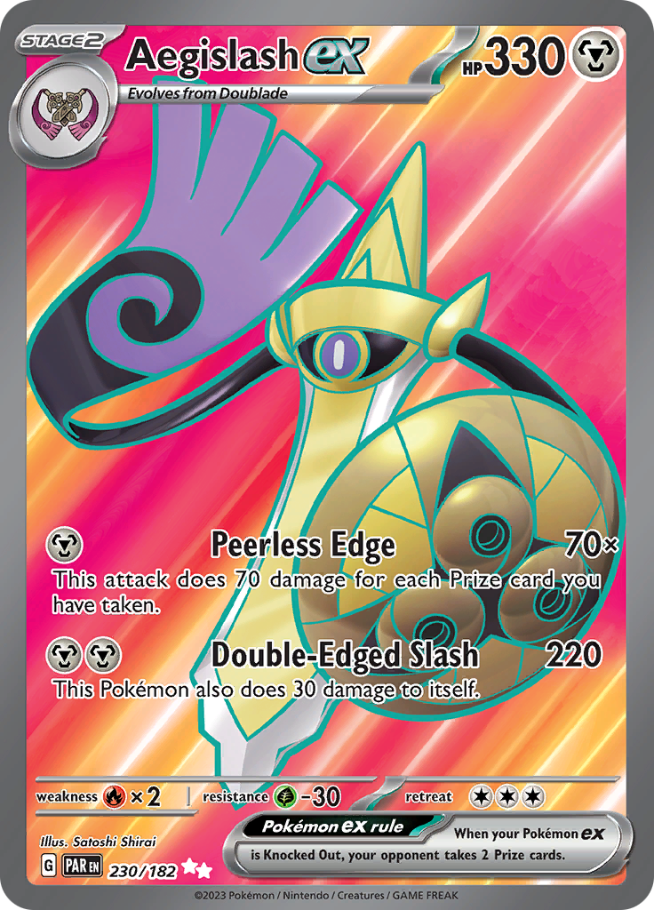 Aegislash ex (230/182) [Scarlet & Violet: Paradox Rift] | Good Games North