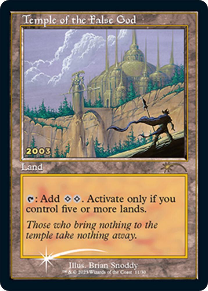 Temple of the False God (30th Anniversary Promos)  - Foil | Good Games North