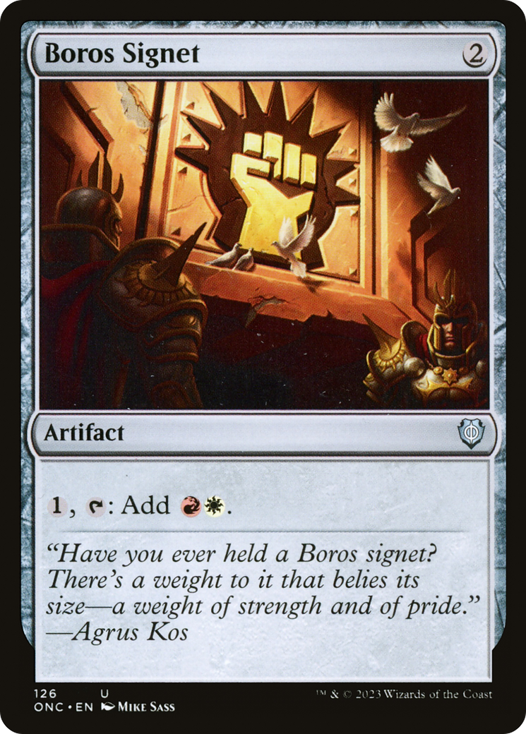 Boros Signet [Phyrexia: All Will Be One Commander] | Good Games North