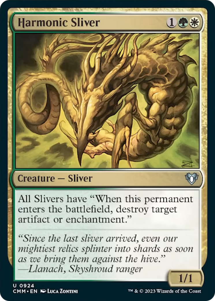 Harmonic Sliver [Commander Masters] | Good Games North