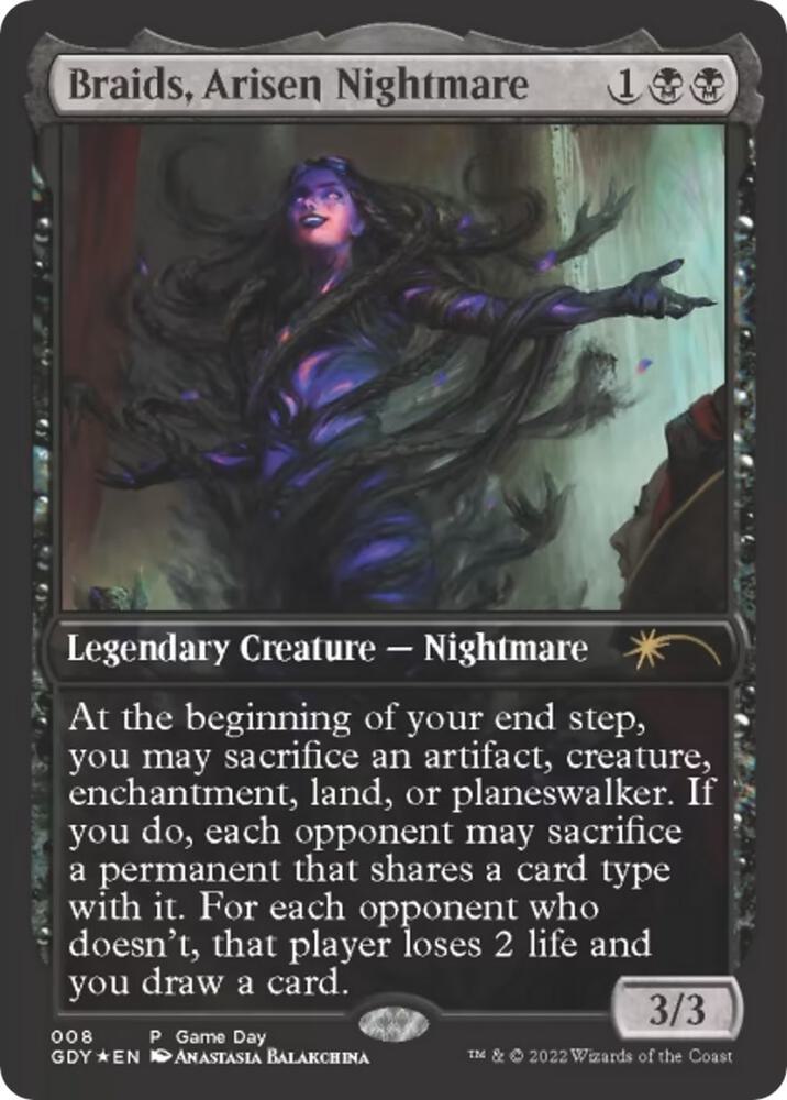 Braids, Arisen Nightmare 8 (Game Day & Store Championship Promos)  - Full Art Foil | Good Games North