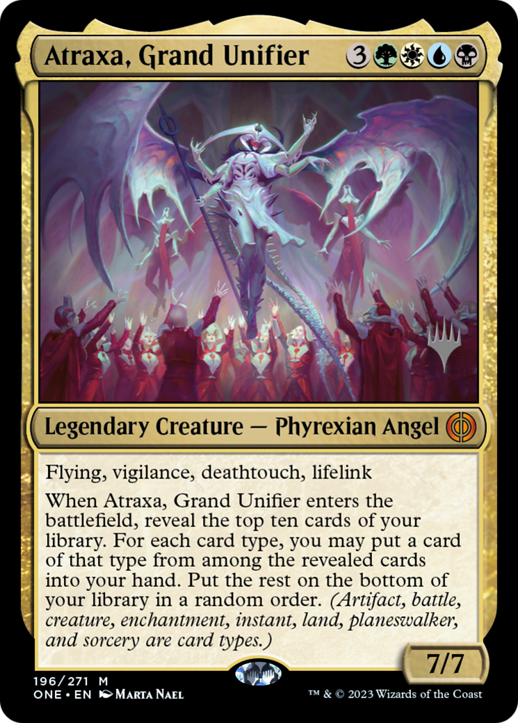 Atraxa, Grand Unifier (Promo Pack) [Phyrexia: All Will Be One Promos] | Good Games North