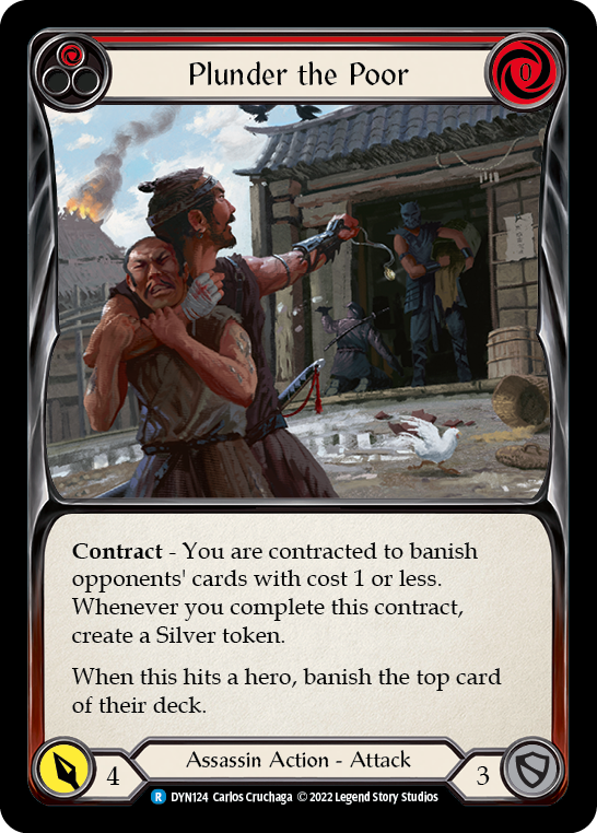 Plunder the Poor (Red) [DYN124] (Dynasty) | Good Games North