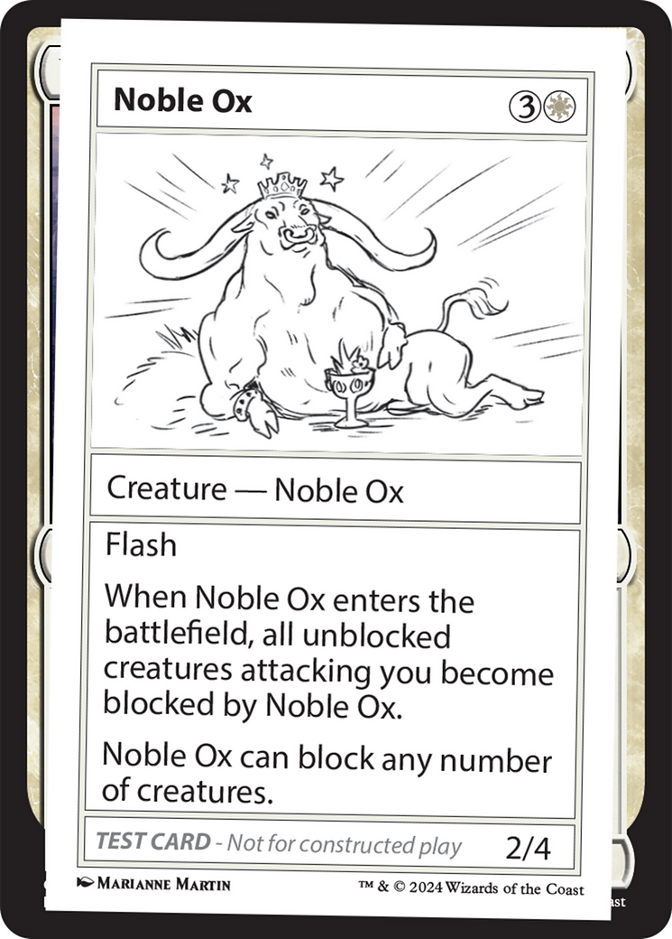 Noble Ox [Mystery Booster 2 Playtest Cards] | Good Games North