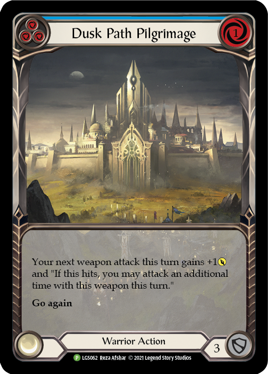 Dusk Path Pilgrimage (Blue) [LGS062] (Promo)  Rainbow Foil | Good Games North