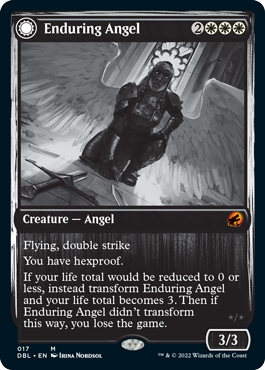 Enduring Angel // Angelic Enforcer [Innistrad: Double Feature] | Good Games North
