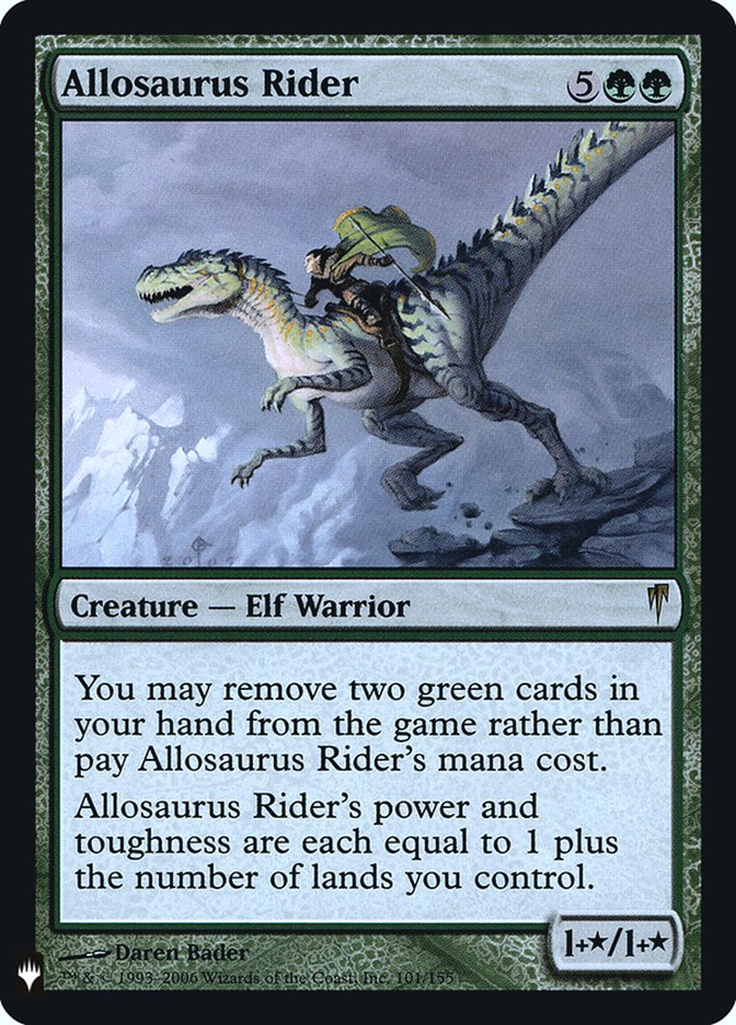 Allosaurus Rider [Mystery Booster] | Good Games North