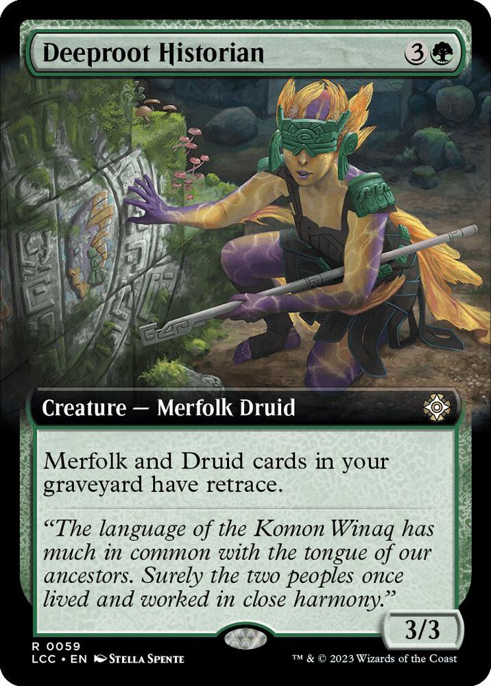 Deeproot Historian Extended Art (Commander: The Lost Caverns of Ixalan)  | Good Games North