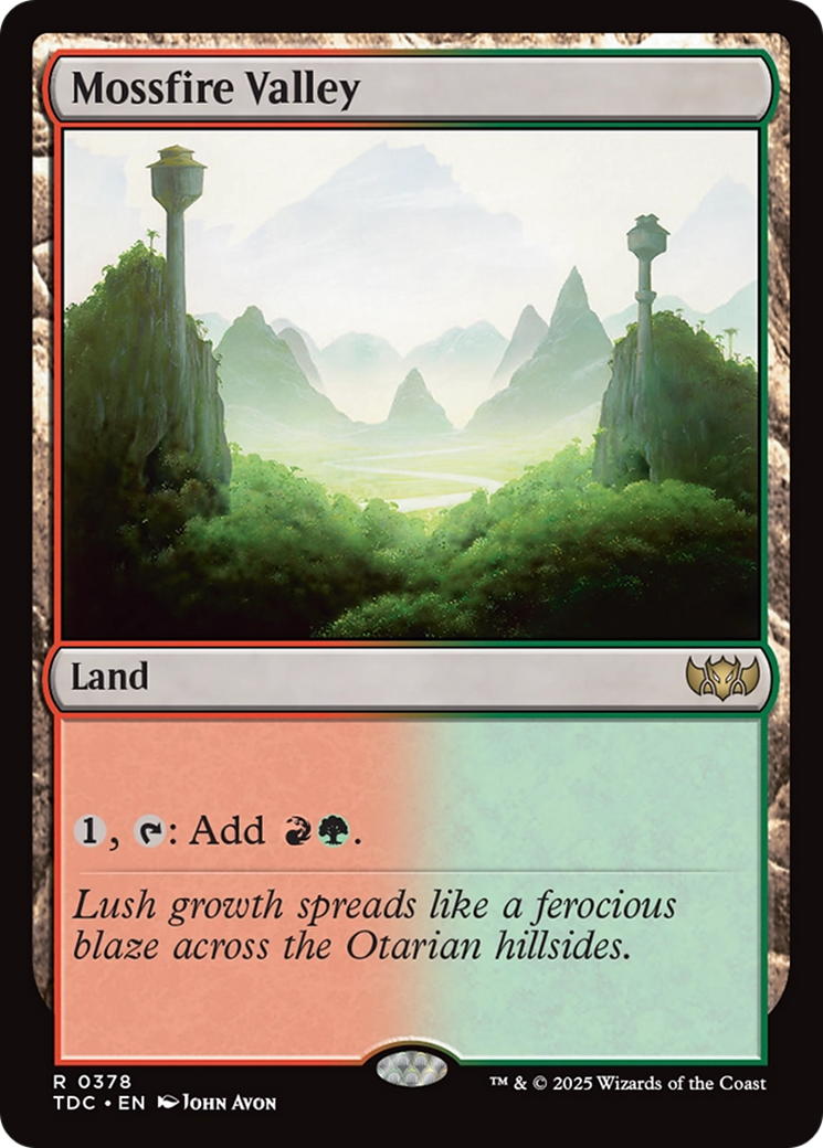Mossfire Valley [Tarkir: Dragonstorm Commander] | Good Games North
