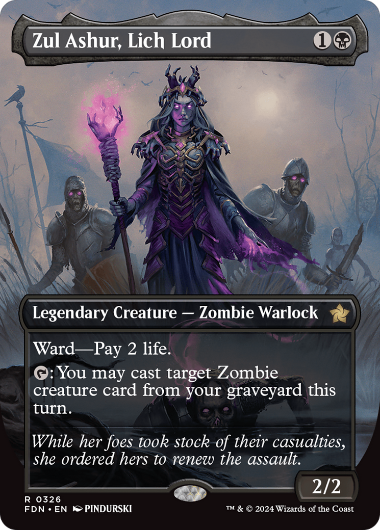 Zul Ashur, Lich Lord (Borderless) [Foundations] | Good Games North