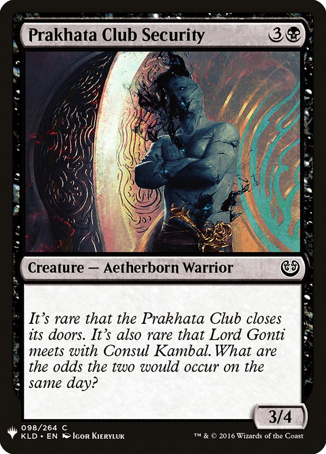 Prakhata Club Security [Mystery Booster] | Good Games North