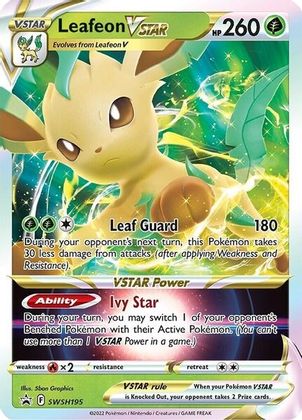 Leafeon VSTAR (SWSH195) [Sword & Shield: Black Star Promos] | Good Games North