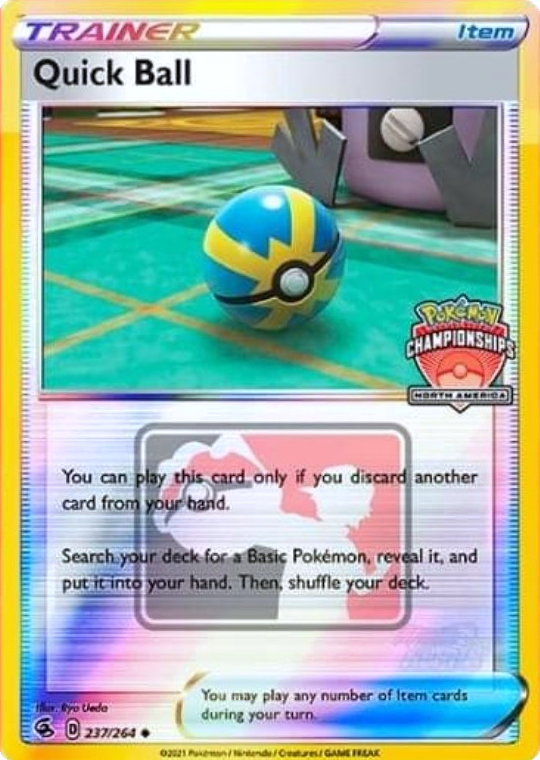 Quick Ball (237/264) (North America Championships Promo) [Sword & Shield: Fusion Strike] | Good Games North