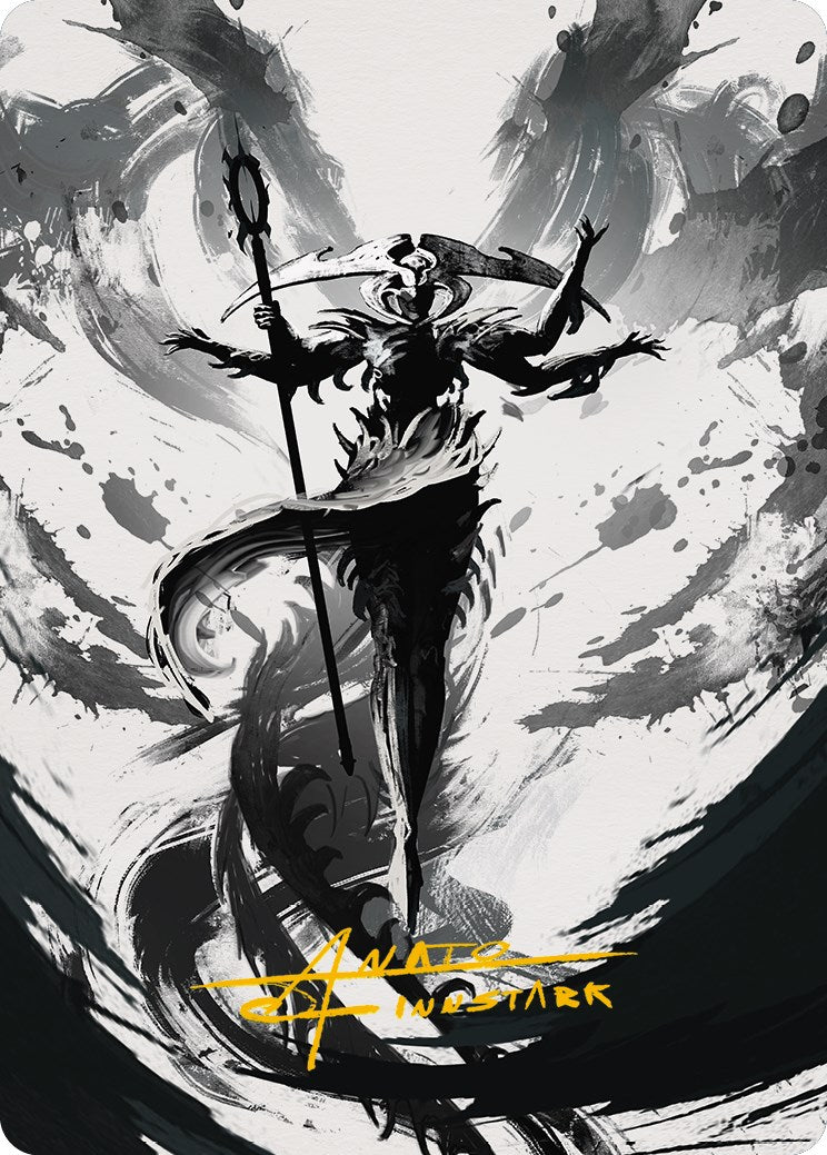 Atraxa, Grand Unifier 2 Art Card (Gold-Stamped Signature) [Phyrexia: All Will Be One Art Series] | Good Games North