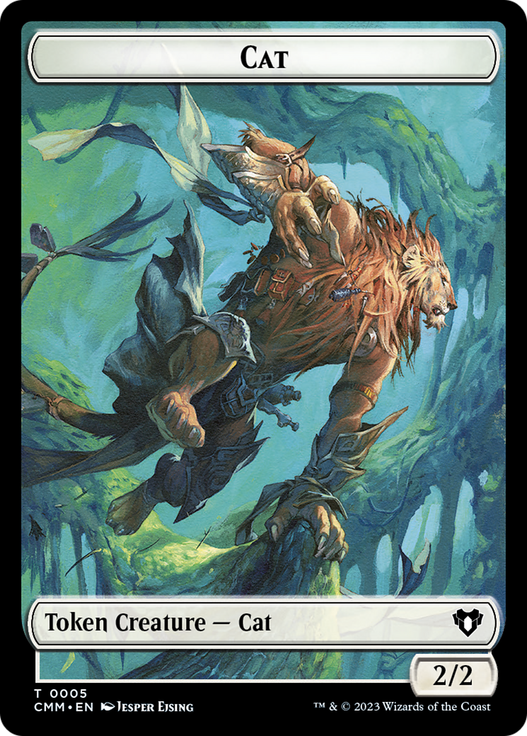 Cat Token (05) [Commander Masters Tokens] | Good Games North
