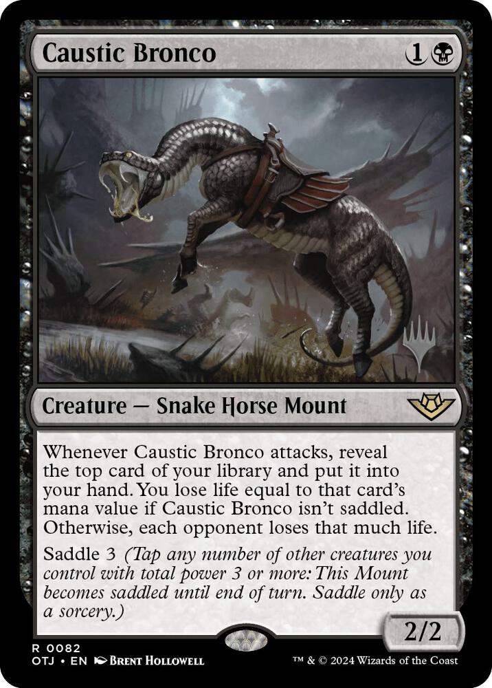 Caustic Bronco (Promo Pack: Outlaws of Thunder Junction)  - Foil | Good Games North