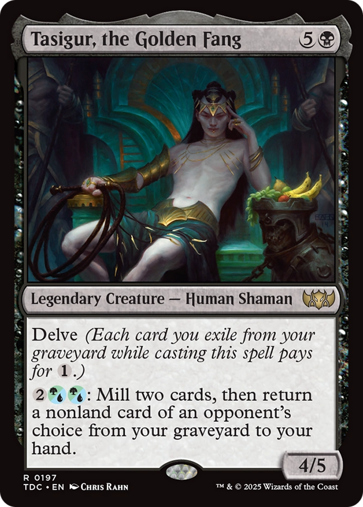 Tasigur, the Golden Fang [Tarkir: Dragonstorm Commander] | Good Games North