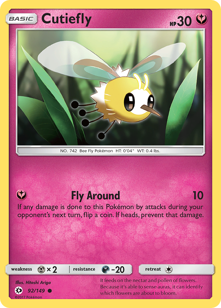 Cutiefly (92/149) [Sun & Moon: Base Set] | Good Games North