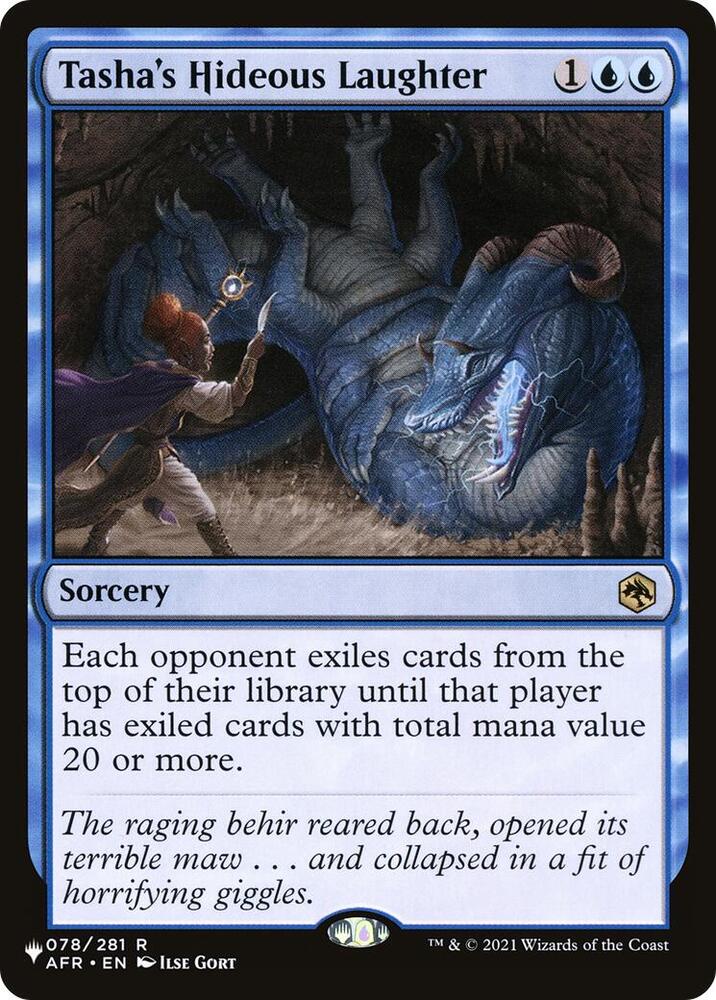 Tashas Hideous Laughter (The List Reprints)  | Good Games North