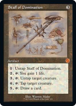 Staff of Domination Schematic (The Brothers' War: Retro Frame Artifacts)  | Good Games North