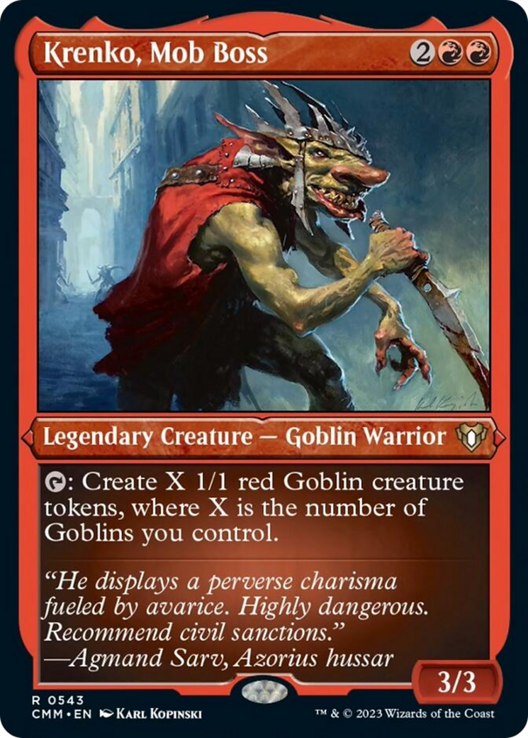 Krenko, Mob Boss (Foil Etched) [Commander Masters] | Good Games North