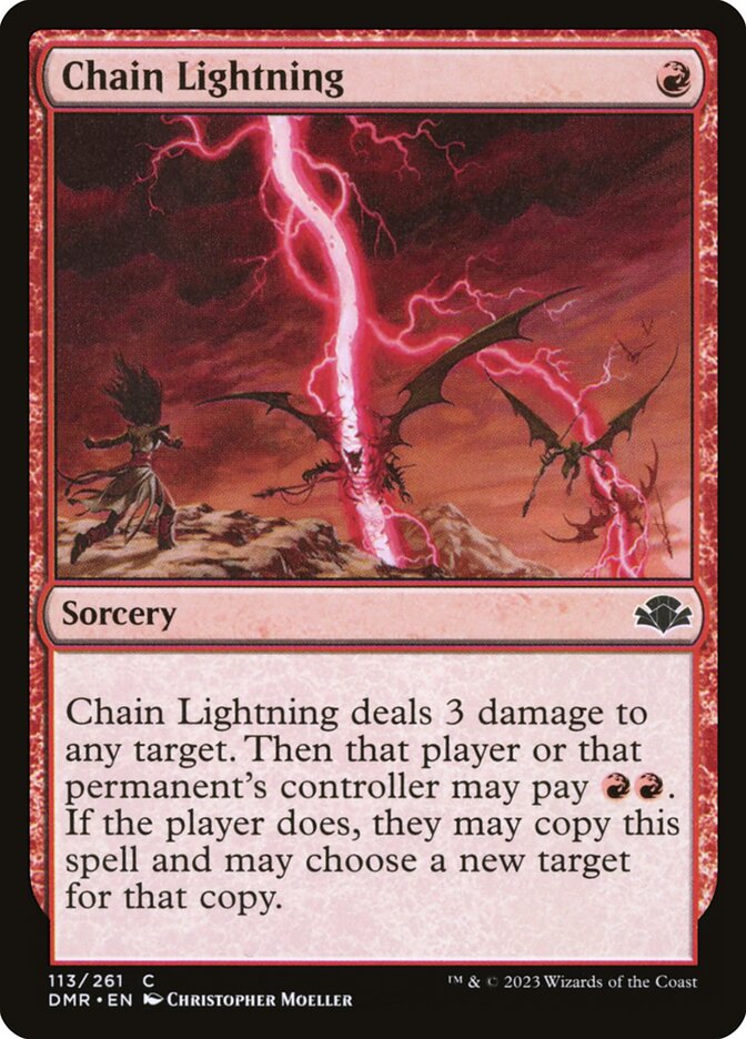 Chain Lightning 113 (Dominaria Remastered)  | Good Games North