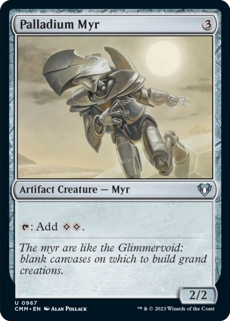 Palladium Myr [Commander Masters] | Good Games North