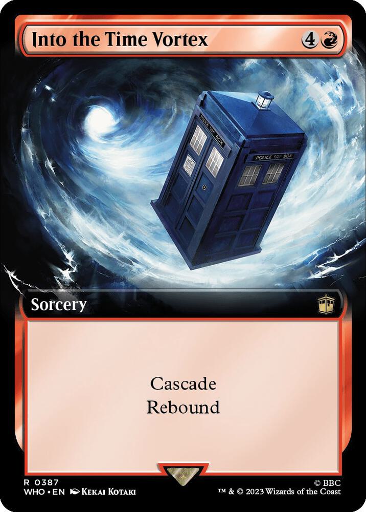 Into the Time Vortex 387/331 (Universes Beyond: Doctor Who)  - Extended Art Foil | Good Games North