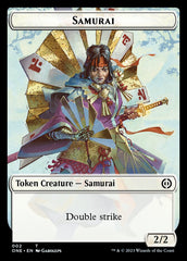 Rebel // Samurai Double-Sided Token [Phyrexia: All Will Be One Tokens] | Good Games North