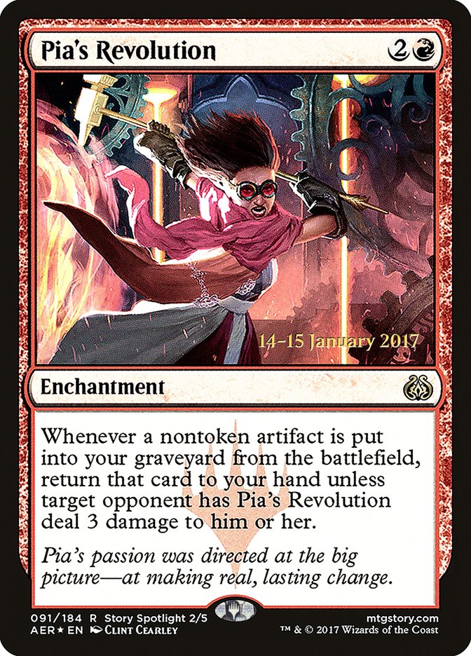Pia's Revolution [Aether Revolt Prerelease Promos] | Good Games North