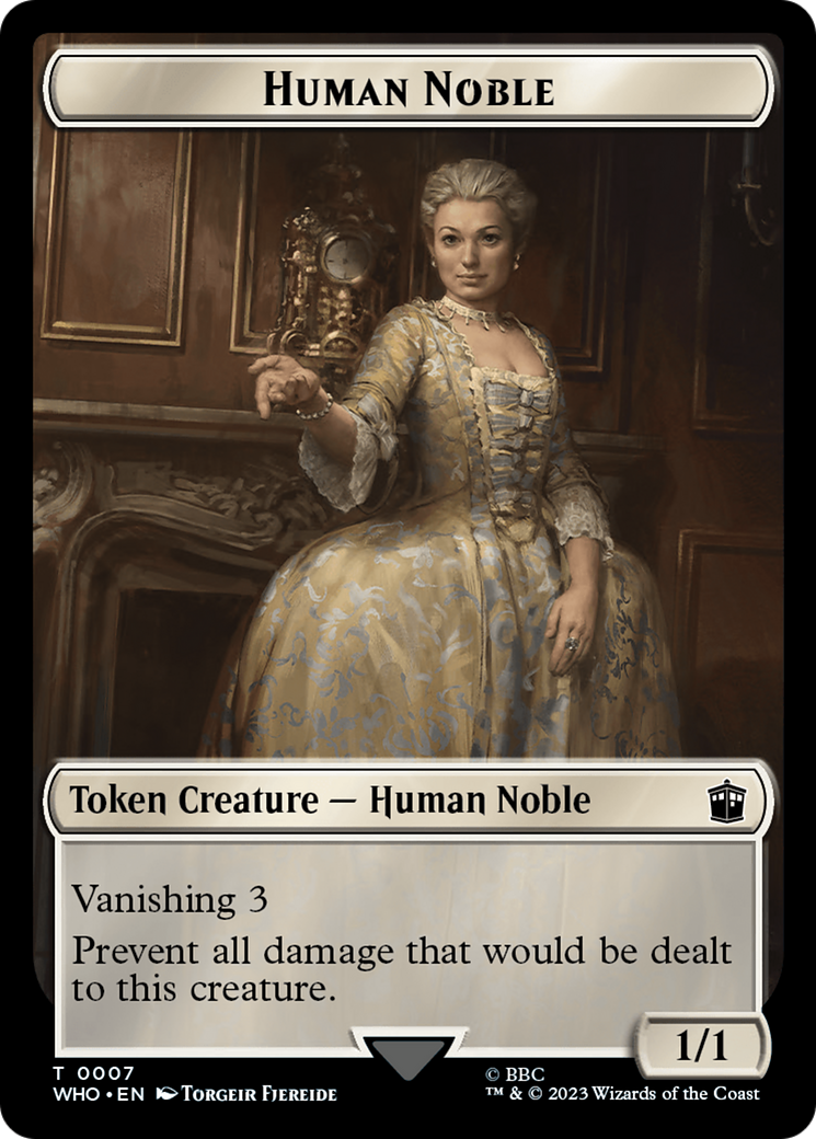 Human Noble // Mark of the Rani Double-Sided Token [Doctor Who Tokens] | Good Games North