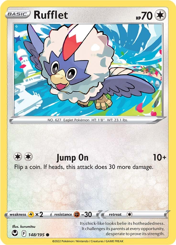 Rufflet (148/195) [Sword & Shield: Silver Tempest] | Good Games North