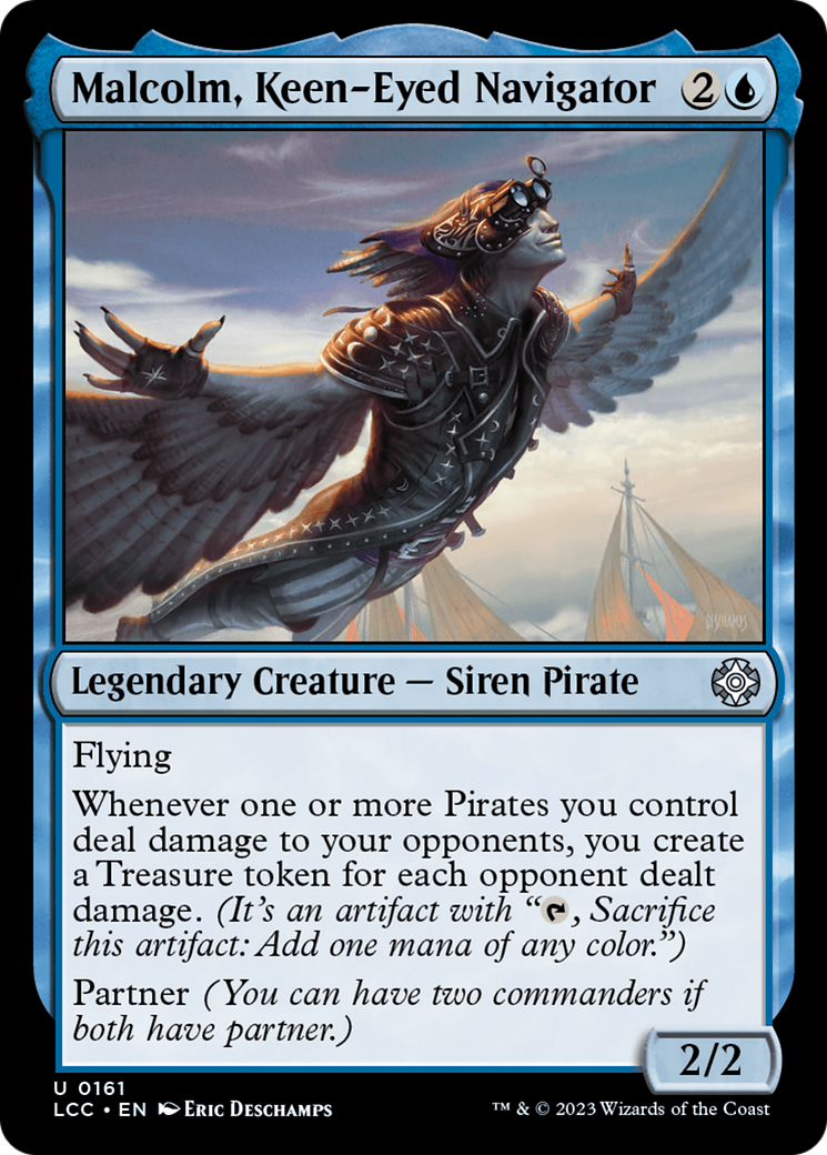 Malcolm, Keen-Eyed Navigator [The Lost Caverns of Ixalan Commander] | Good Games North