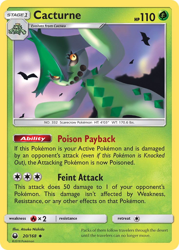 Cacturne (20/168) [Sun & Moon: Celestial Storm] | Good Games North