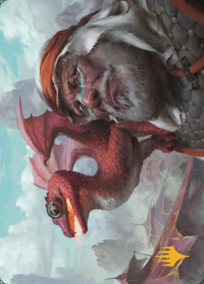 Dragon Whelp Art Card (Gold-Stamped Signature) [Dominaria United Art Series] | Good Games North