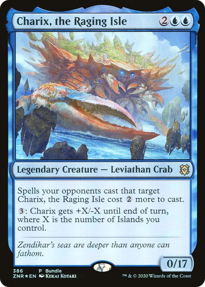 Charix the Raging Isle ZNR Bundle 386/280 (Unique and Miscellaneous Promos)  - Foil | Good Games North