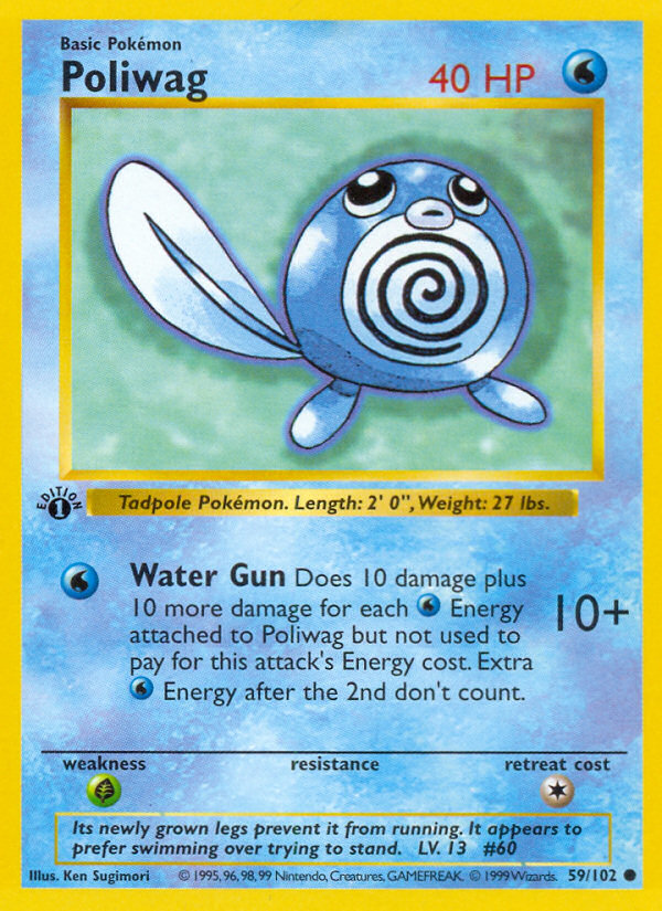 Poliwag (59/102) (Shadowless) [Base Set 1st Edition] | Good Games North