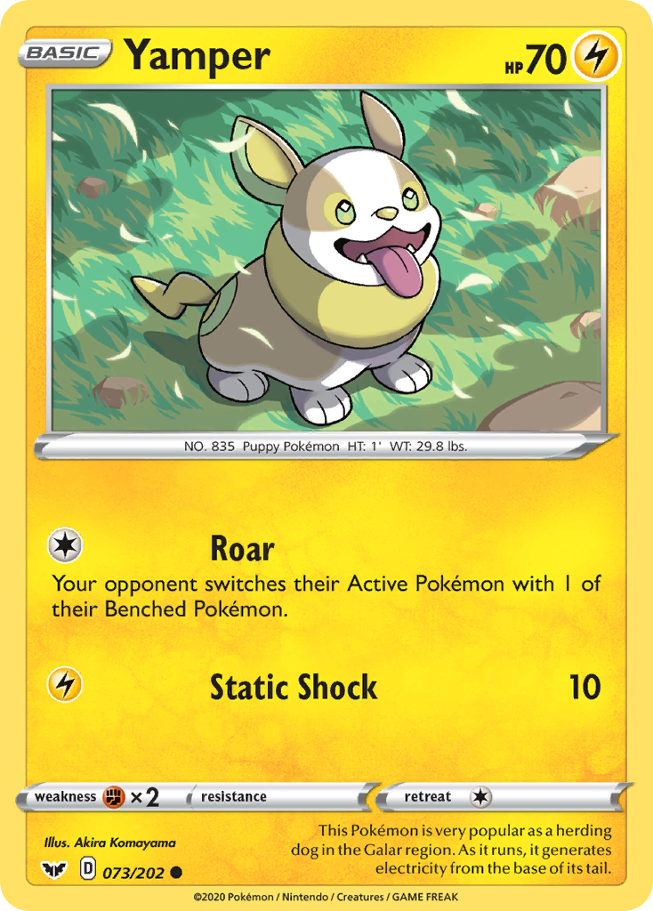 Yamper (073/202) [Sword & Shield: Base Set] | Good Games North