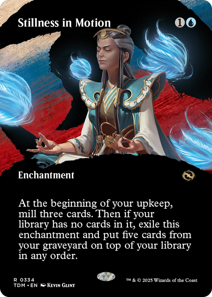 Stillness in Motion (Borderless) [Tarkir: Dragonstorm] | Good Games North