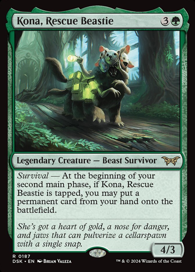 Kona, Rescue Beastie (Duskmourn: House of Horror)  - Foil | Good Games North
