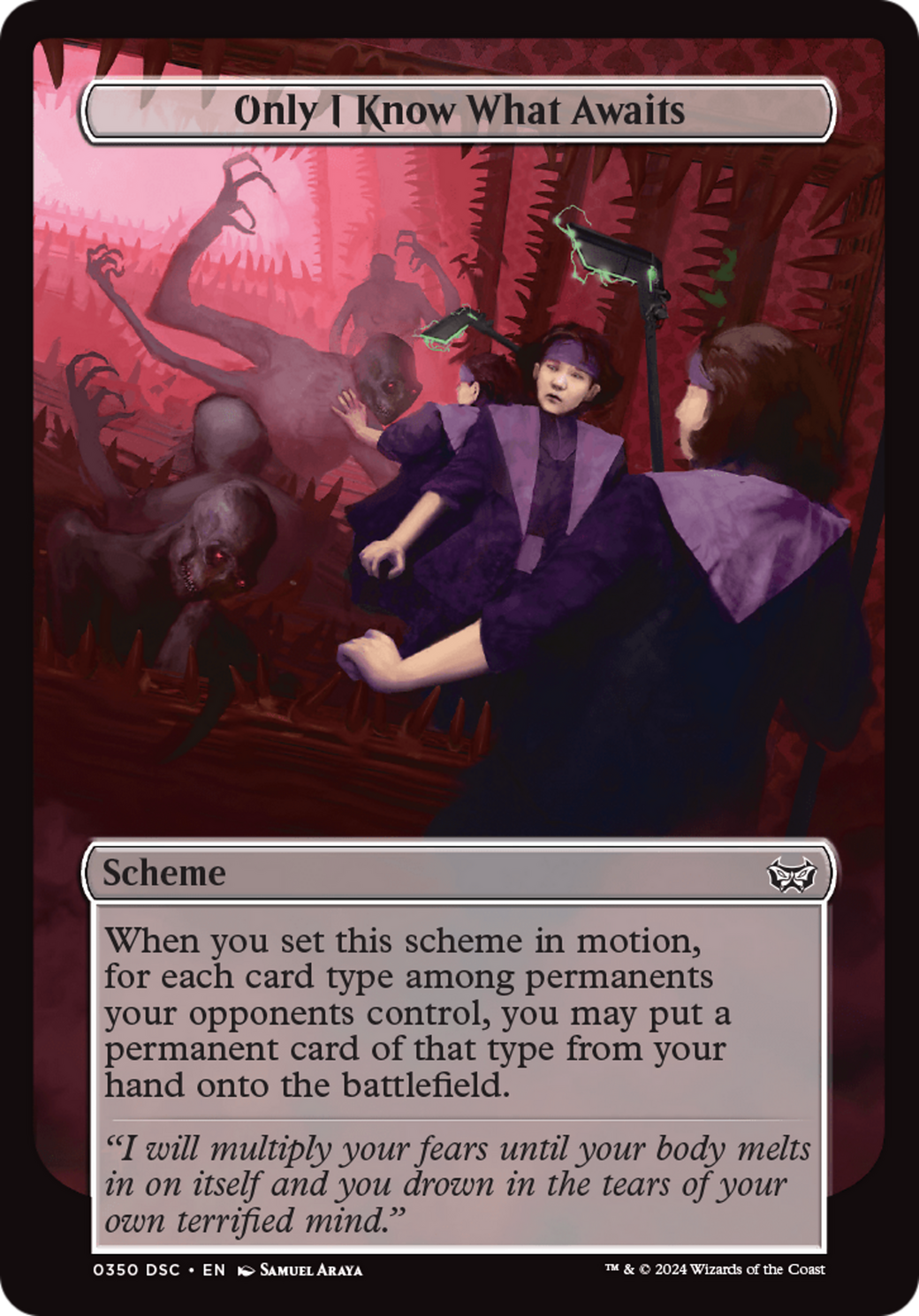 Only I Know What Awaits (Full Art) [Duskmourn: Archenemy] | Good Games North